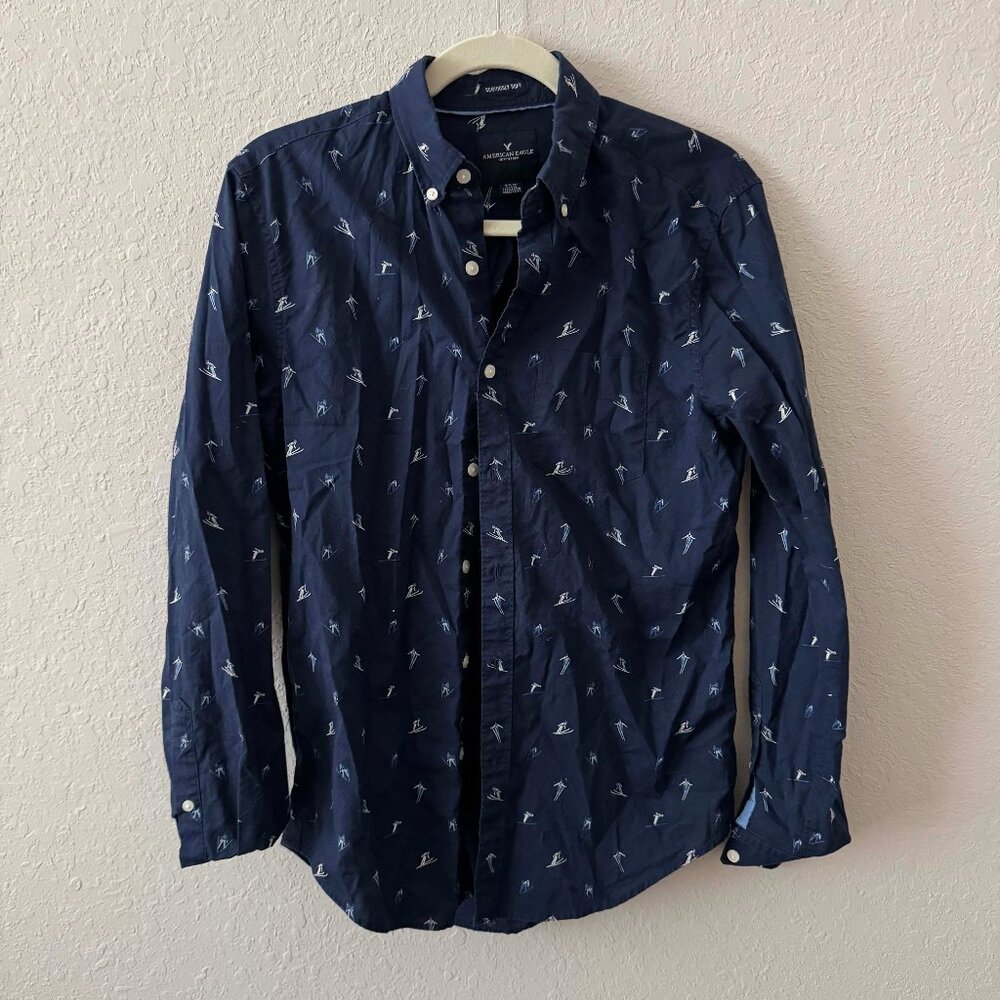 Navy Blue Button-Down